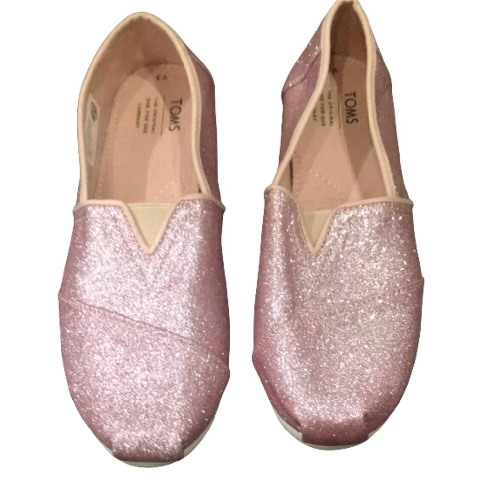 Pink Sparkle Toms Y3 - Picture 2 of 3